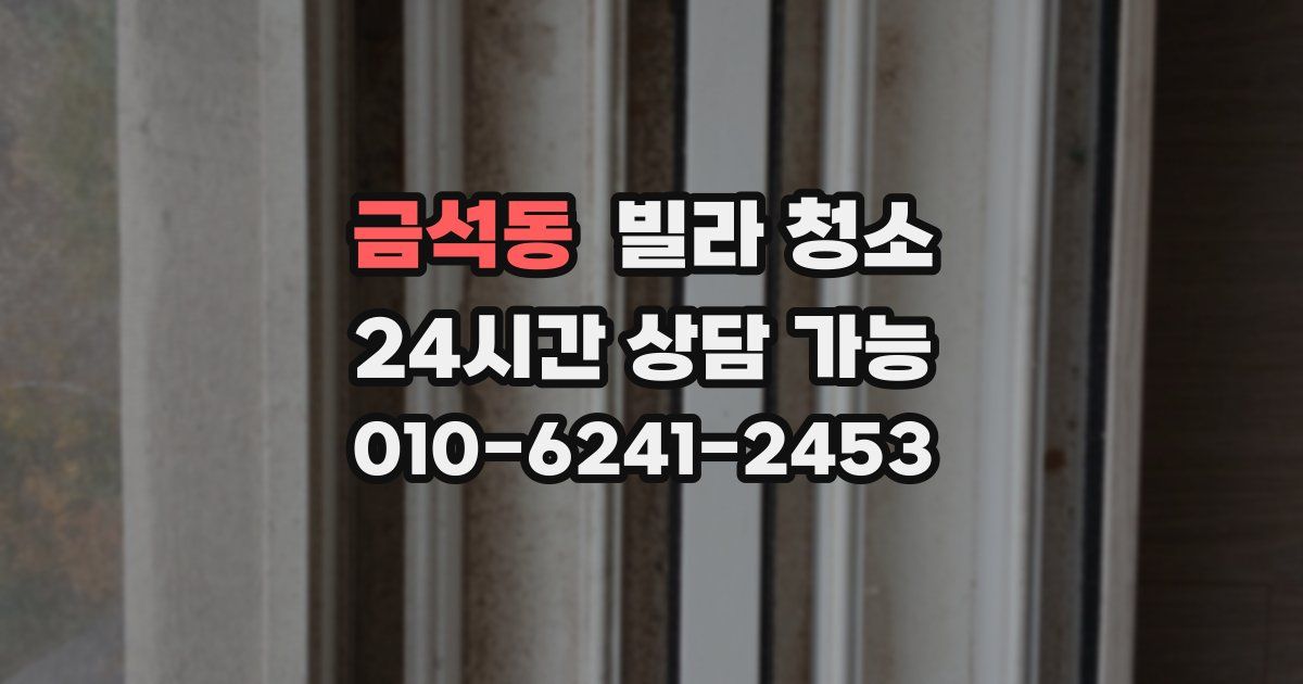 금석동 빌라 청소