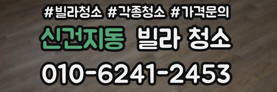 신건지동 빌라 청소