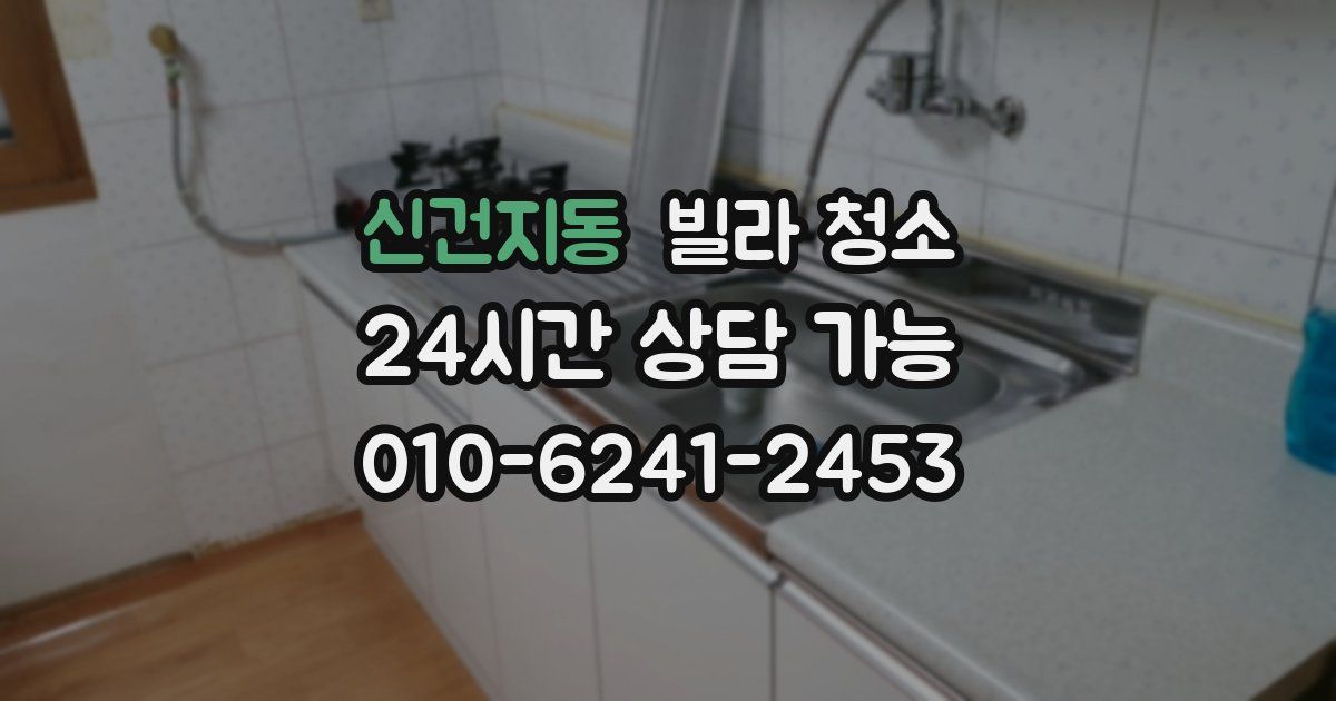 신건지동 빌라 청소