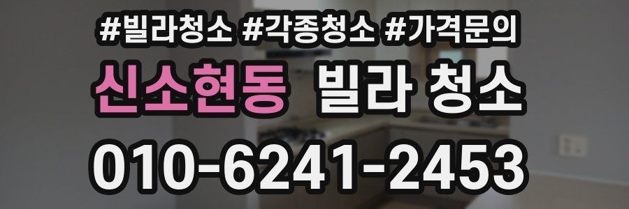 신소현동 빌라 청소