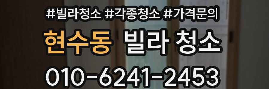 현수동 빌라 청소