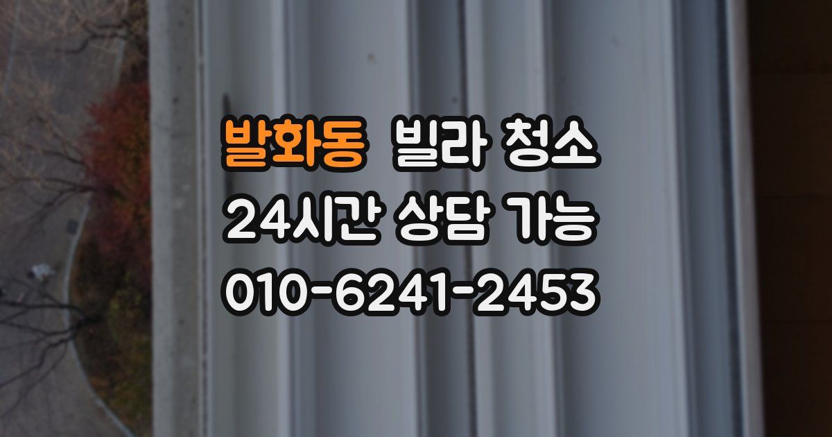 발화동 빌라 청소