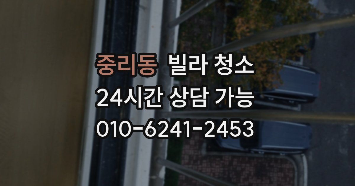 중리동 빌라 청소