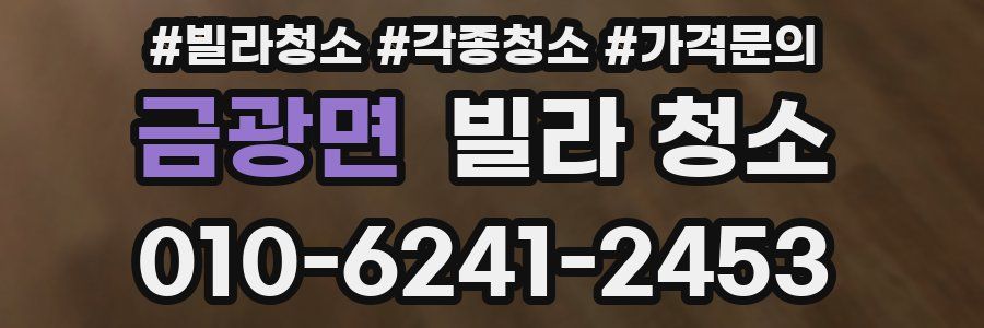 금광면 빌라 청소