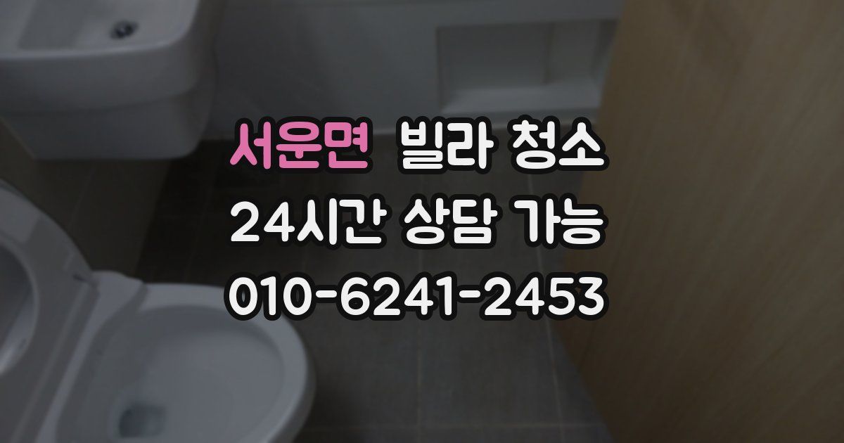 서운면 빌라 청소