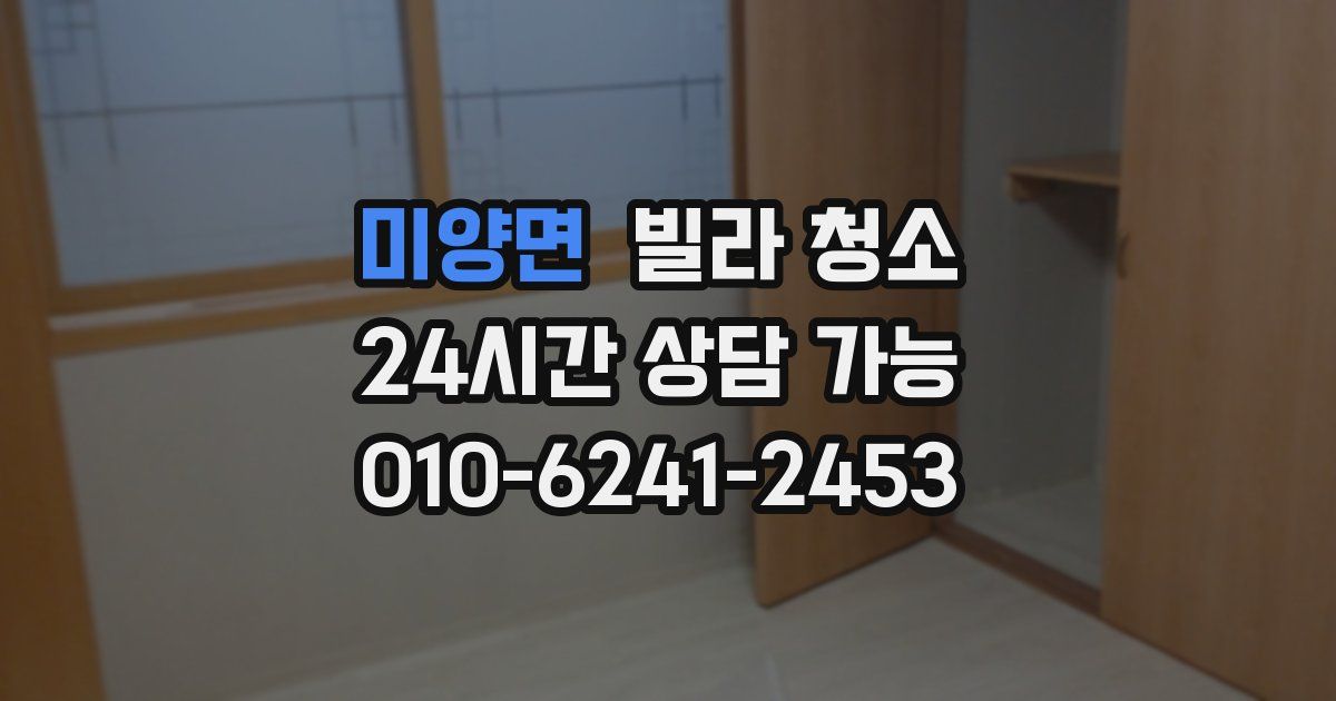 미양면 빌라 청소