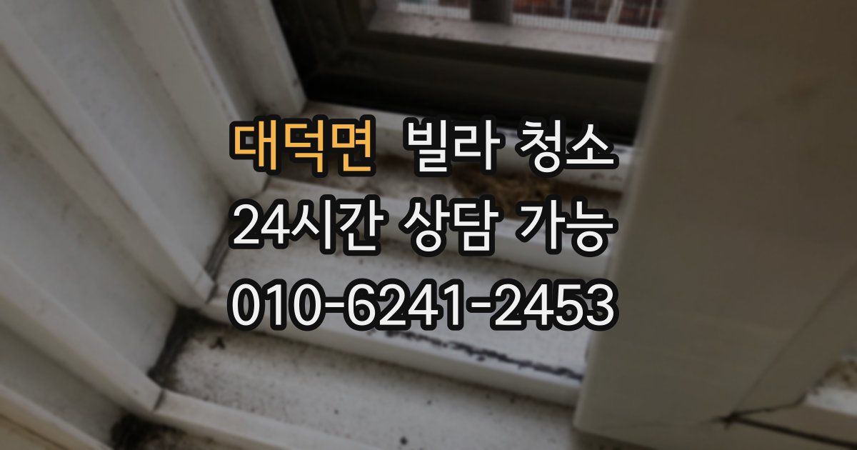 대덕면 빌라 청소
