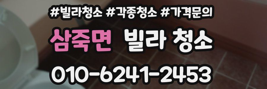 삼죽면 빌라 청소