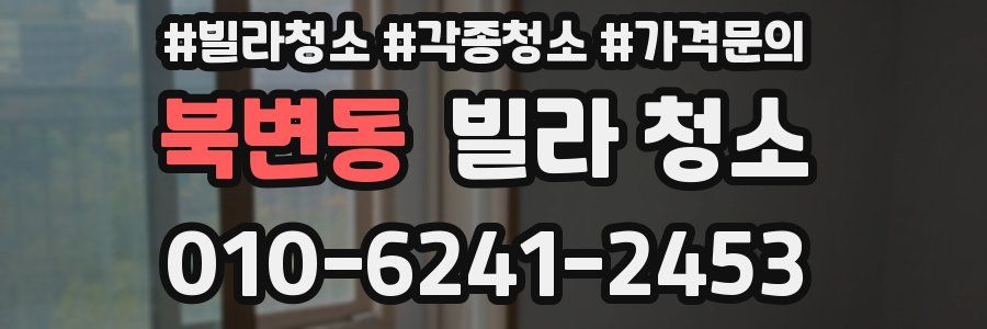 북변동 빌라 청소