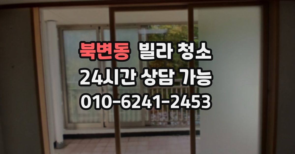 북변동 빌라 청소