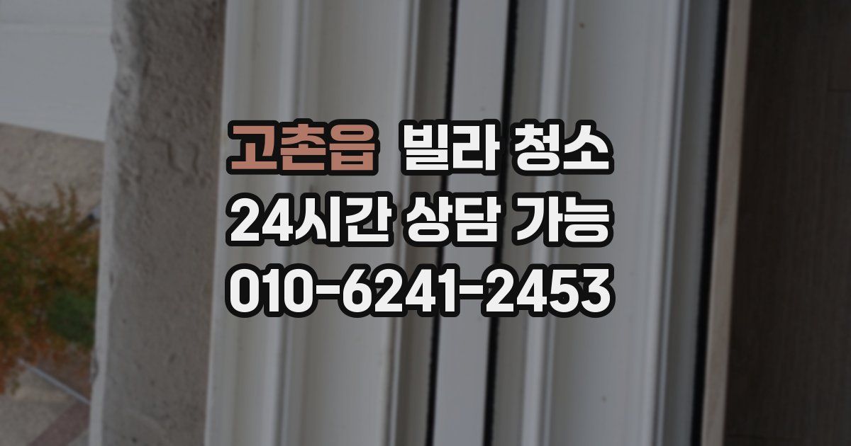 고촌읍 빌라 청소