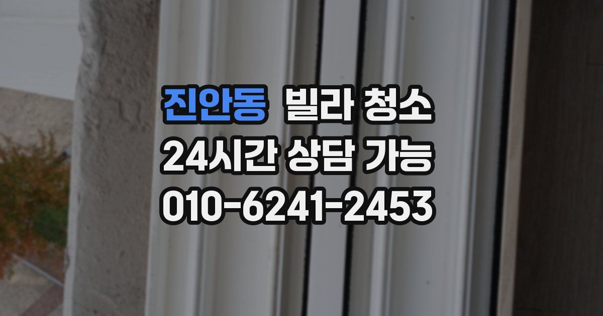 진안동 빌라 청소