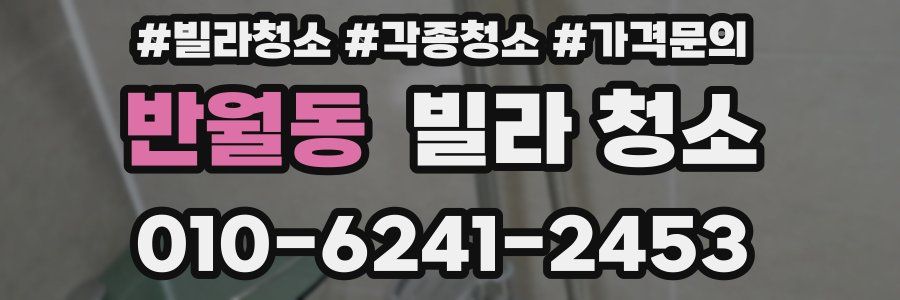 반월동 빌라 청소