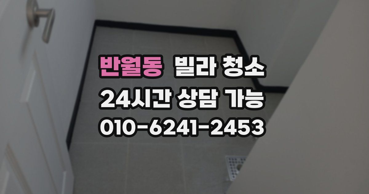 반월동 빌라 청소