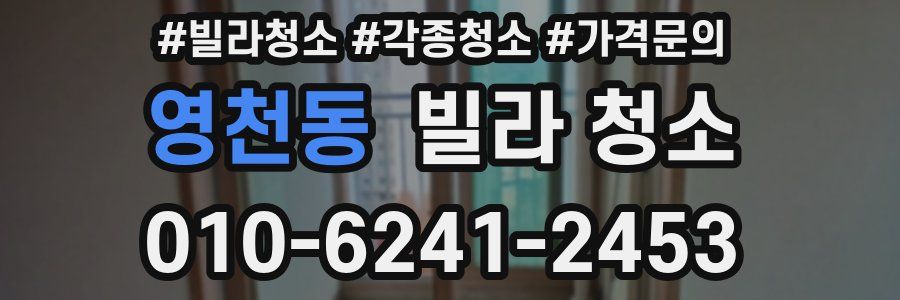 영천동 빌라 청소