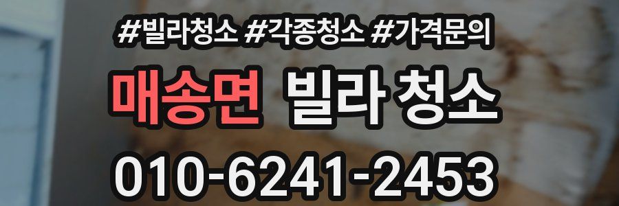 매송면 빌라 청소