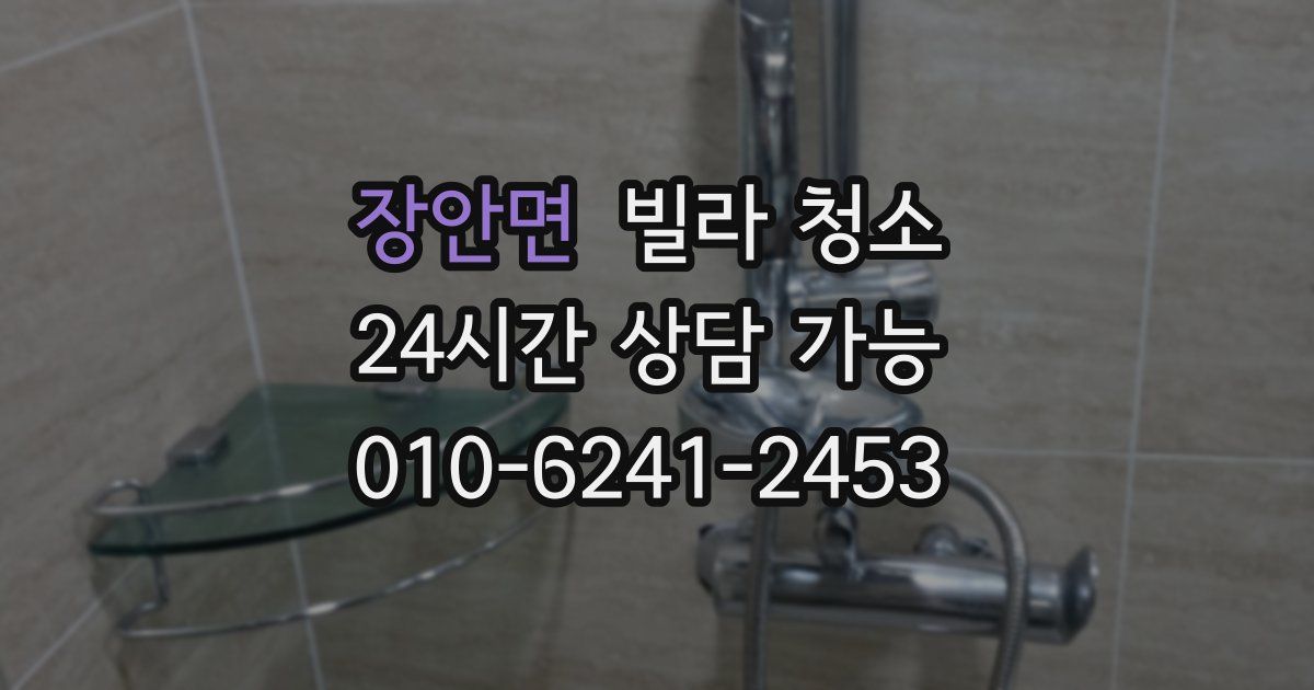 장안면 빌라 청소