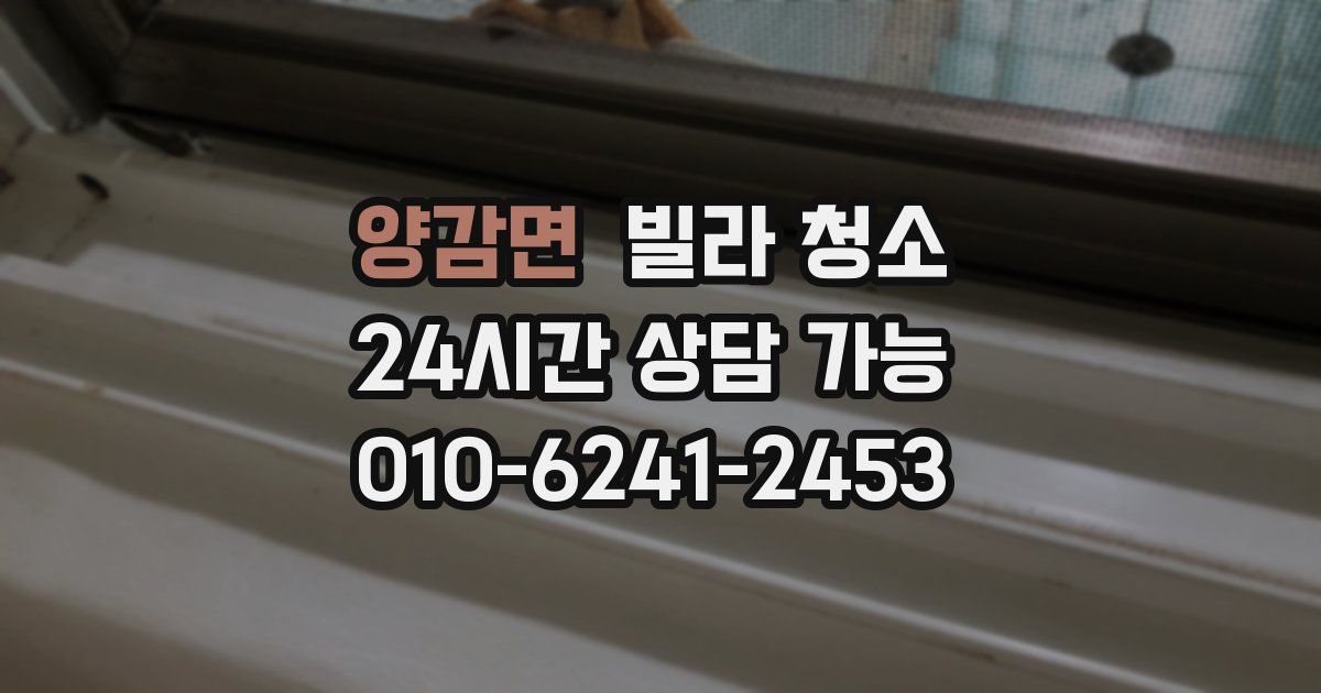 양감면 빌라 청소