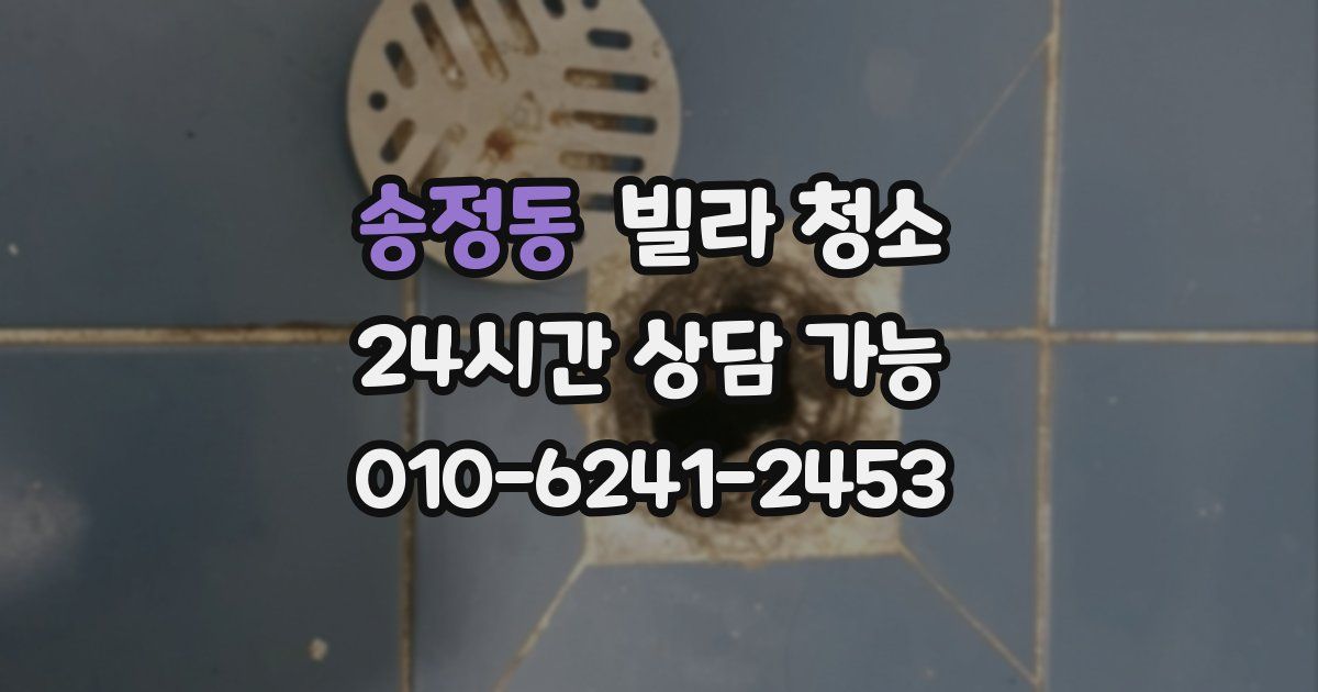 송정동 빌라 청소