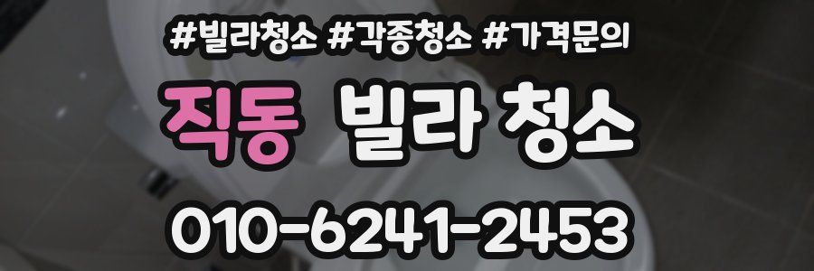 직동 빌라 청소