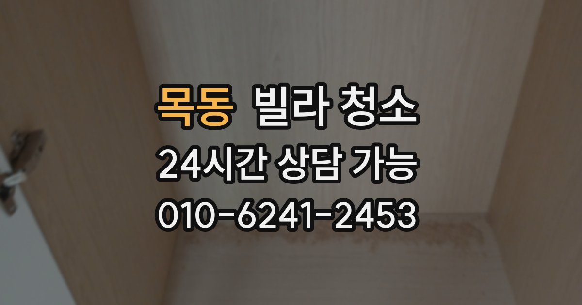 목동 빌라 청소