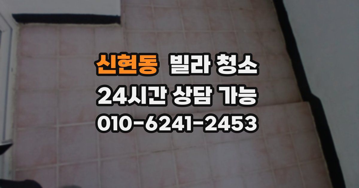 신현동 빌라 청소