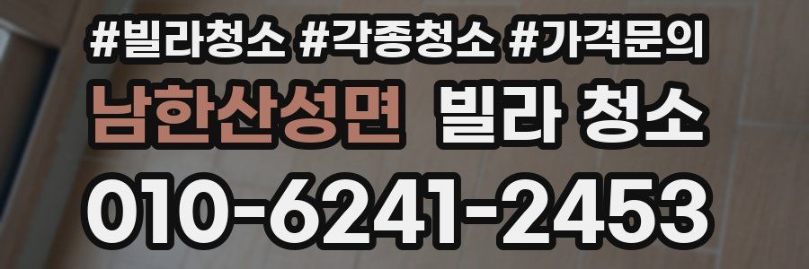 남한산성면 빌라 청소