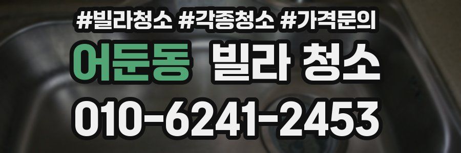 어둔동 빌라 청소