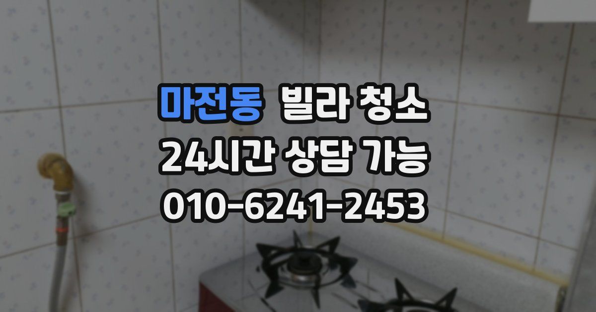 마전동 빌라 청소