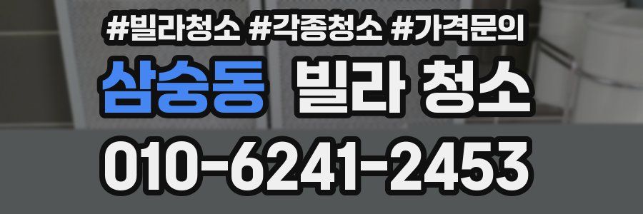 삼숭동 빌라 청소