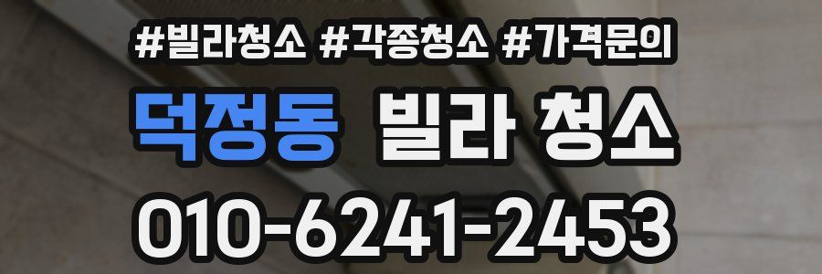 덕정동 빌라 청소