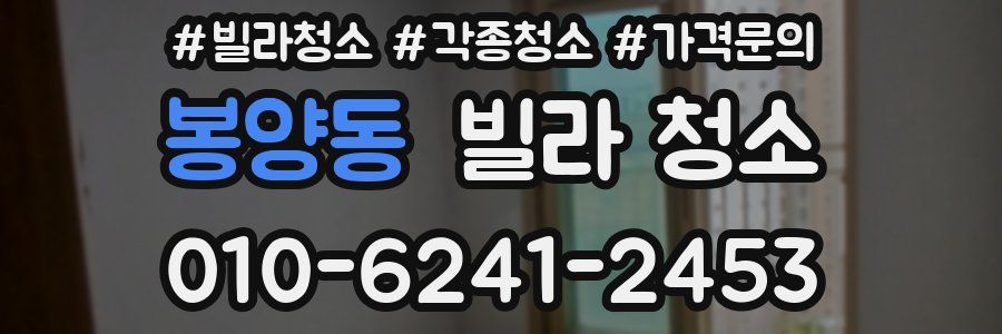 봉양동 빌라 청소