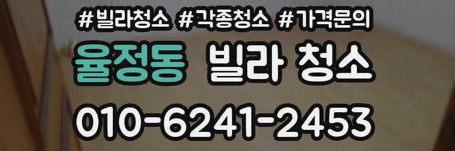 율정동 빌라 청소