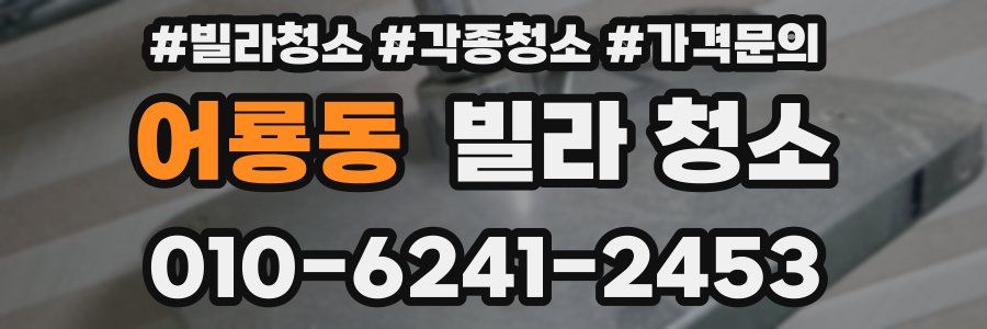 어룡동 빌라 청소