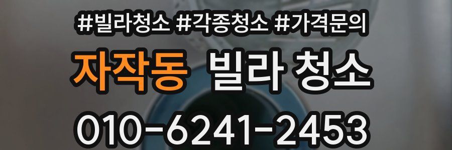 자작동 빌라 청소