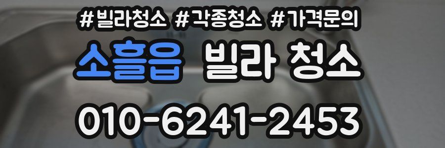 소흘읍 빌라 청소