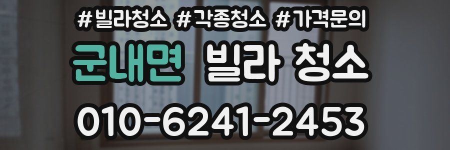 군내면 빌라 청소