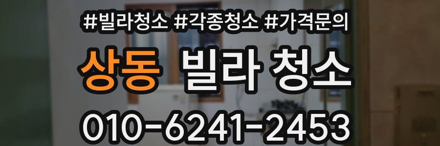 상동 빌라 청소