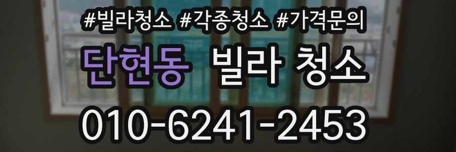 단현동 빌라 청소