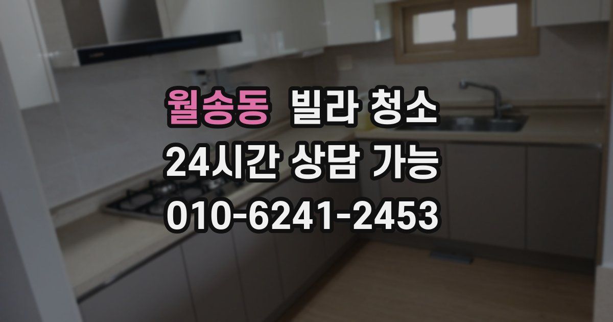 월송동 빌라 청소