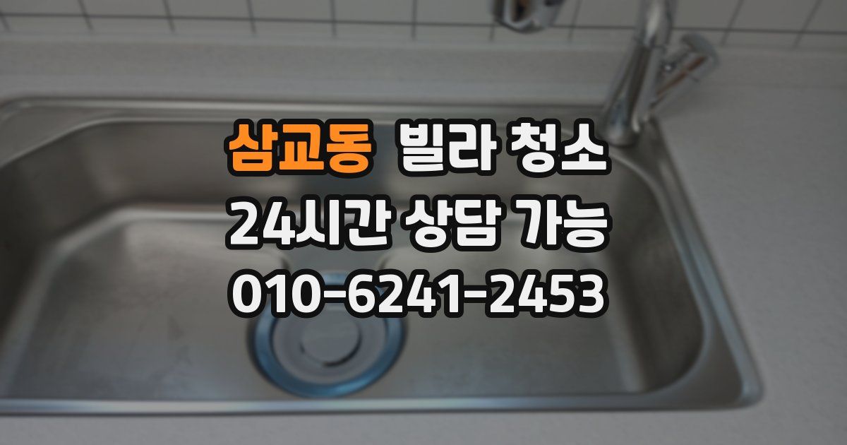 삼교동 빌라 청소