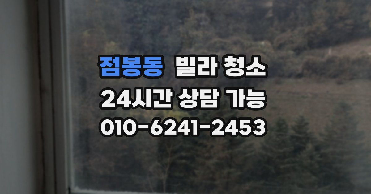 점봉동 빌라 청소