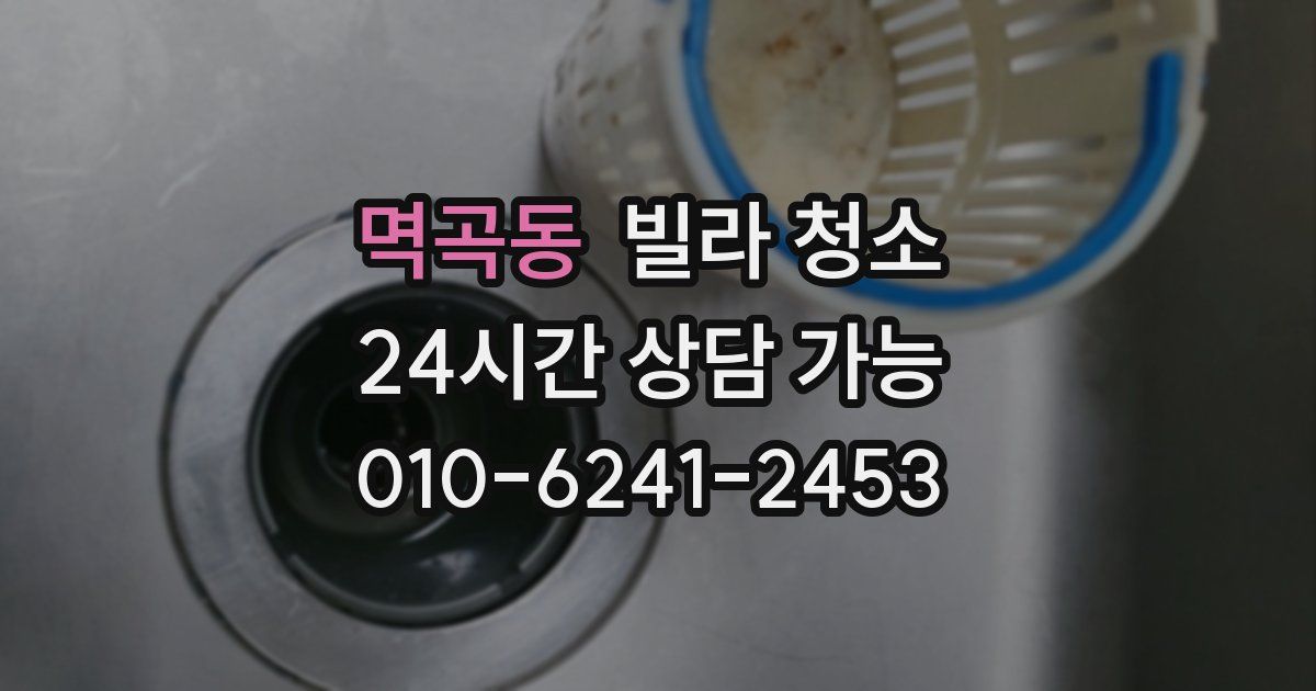 멱곡동 빌라 청소