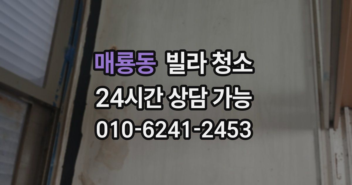 매룡동 빌라 청소