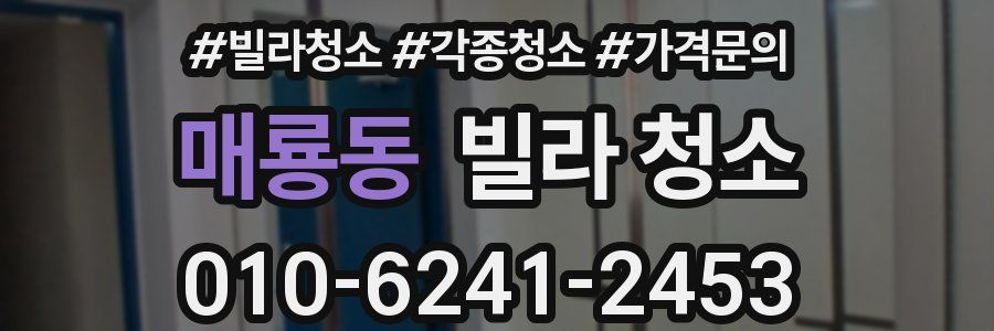 매룡동 빌라 청소