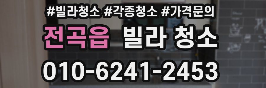 전곡읍 빌라 청소