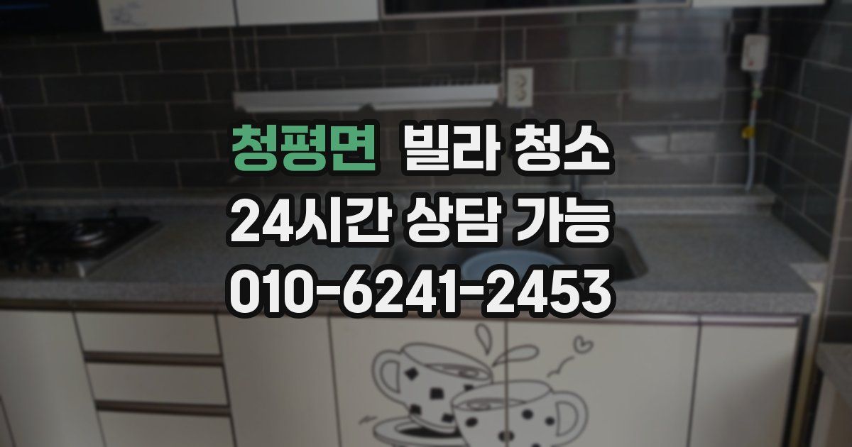 청평면 빌라 청소