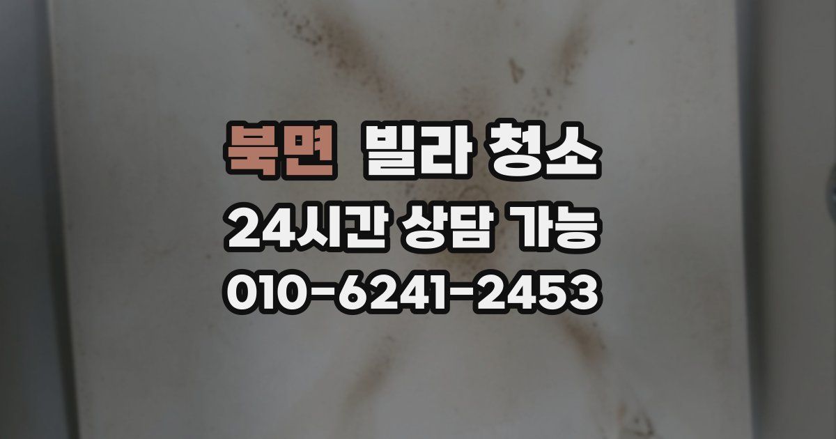 북면 빌라 청소