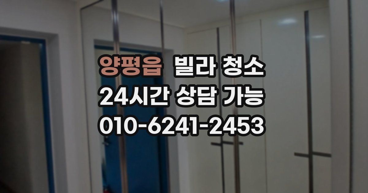 양평읍 빌라 청소