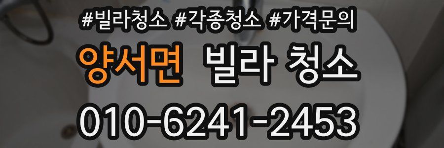 양서면 빌라 청소